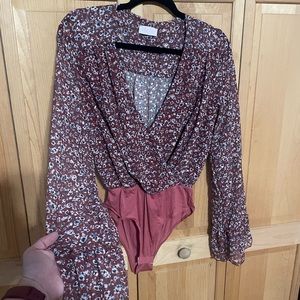 New Pink Lily Bodysuit